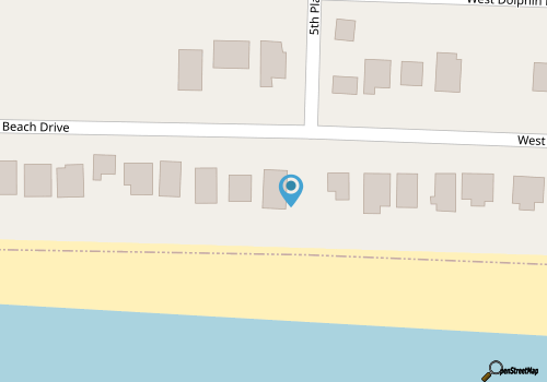 Oceanfront on Oak Island's West Beach. Featuring 3 bedrooms, 1 and 1/2 baths map location