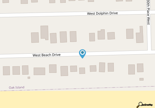 The Dolphin Pod: Oceanfront, Dog-Friendly Cottage map location