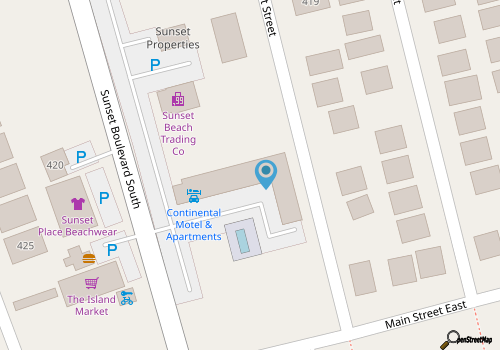 Pet Friendly.  Great location, Free parking and Steps to the beach! map location