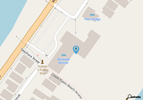 Blockade Runner Soundside Rentals map location