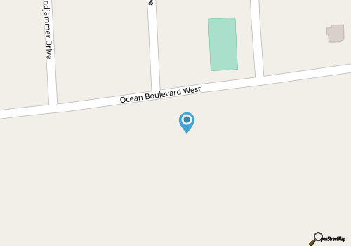 Oceanfront duplex with beach access, WiFi, washer/dryer, central AC - dogs OK map location