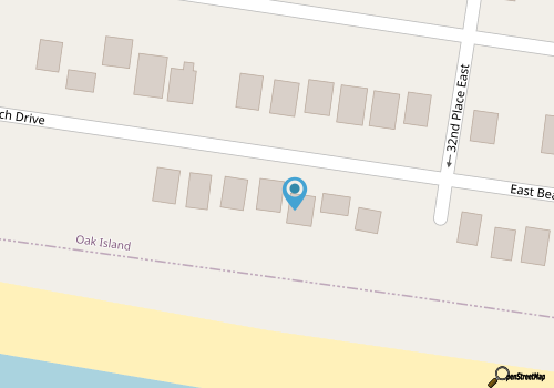 4 BR 2 BA OCEANFRONT COTTAGE - Big Deck, & AMAZING Ocean Views! - Book Now! map location