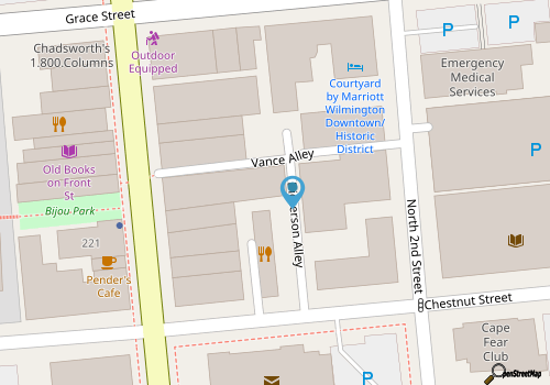 Refined Historic 2BR/1BA Suite in Prime Downtown Wilmington map location