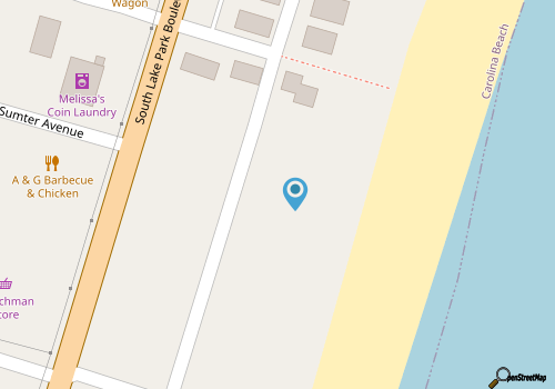 CORAL SURF E-1  OCEANFRONT 2 BEDROOM/2 BATH CONDO map location