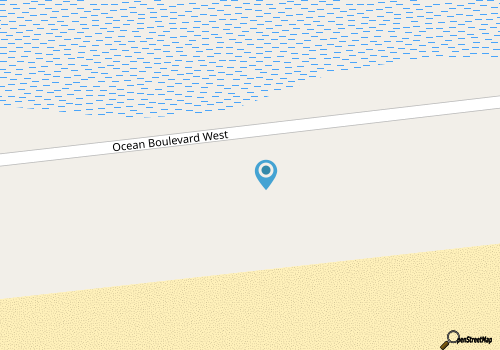 Oceanfront Screened Porch with Private Beach Boardwalk, WiFi, AC, Outdoor Shower map location