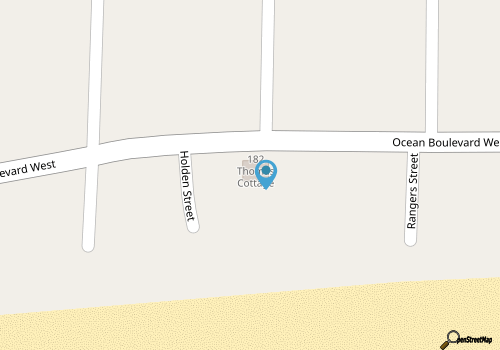 Oceanfront home with private pool, ocean views, outdoor shower, & beach access map location