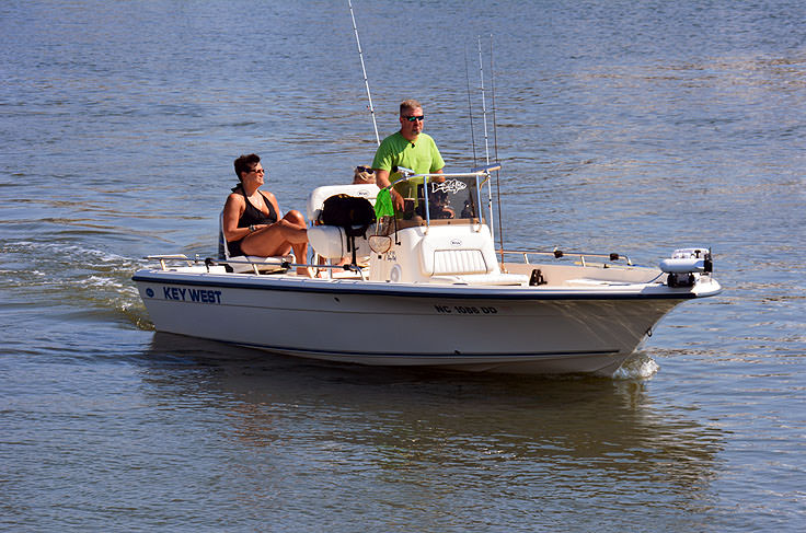 A relaxing boat ride at Bald Head Island, NC