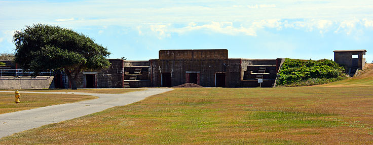 The remains of Fort Caswell