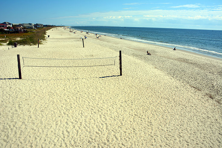Oak Island Capefear Nc Volleyball Courts On Oak Island Nc