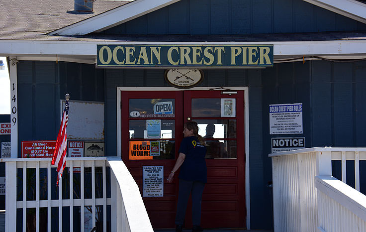 Ocean Crest Pier entrance