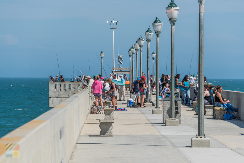 Fishing from Johnnie Mercer's Pier in Wrightsville Beach