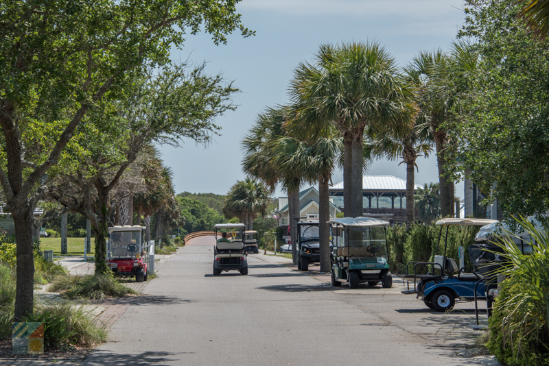 The streets of Bald Head Island