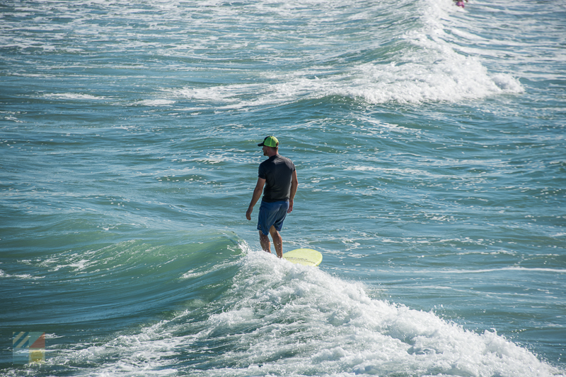 Surfer at Wrightsville Beach