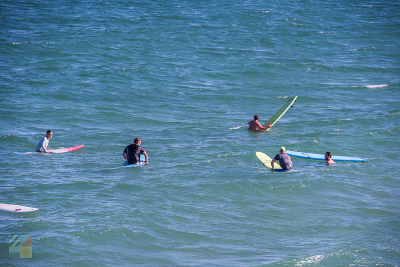Surfers at Wrightsville Beach