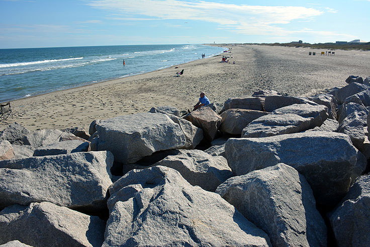 The beach at Fort Fisher