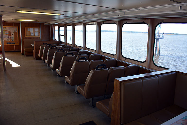 Fort Fisher ferry seating