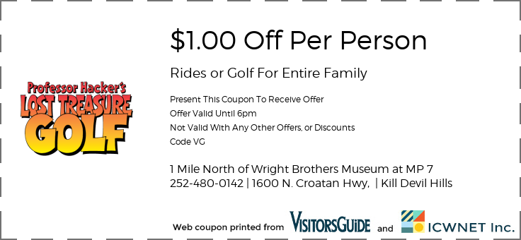 $1.00 Off Per Person Rides or Golf For Entire Family