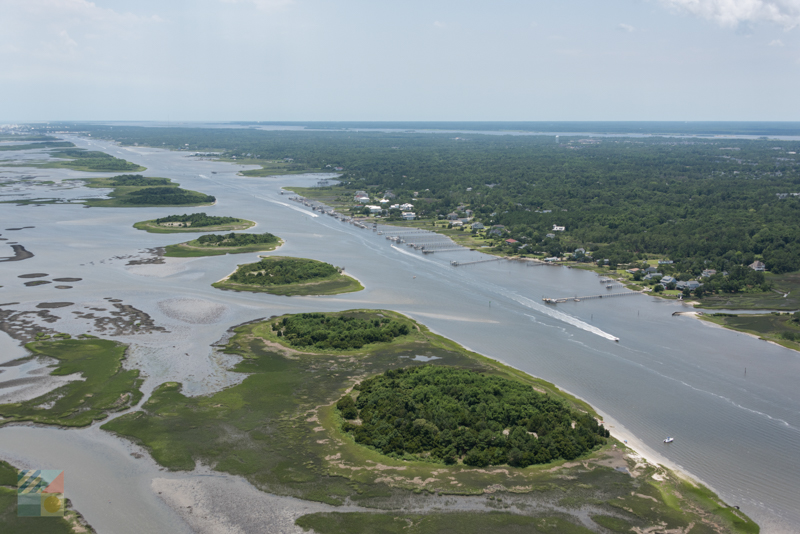 Masonboro Island Estuarine Reserve and the Intracoastal Waterway