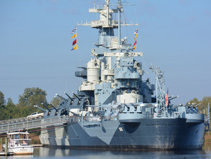 USS North Carolina in Wilmington, NC