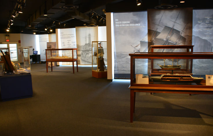 An exhibit at the USS North Carolina in Wilmington, NC