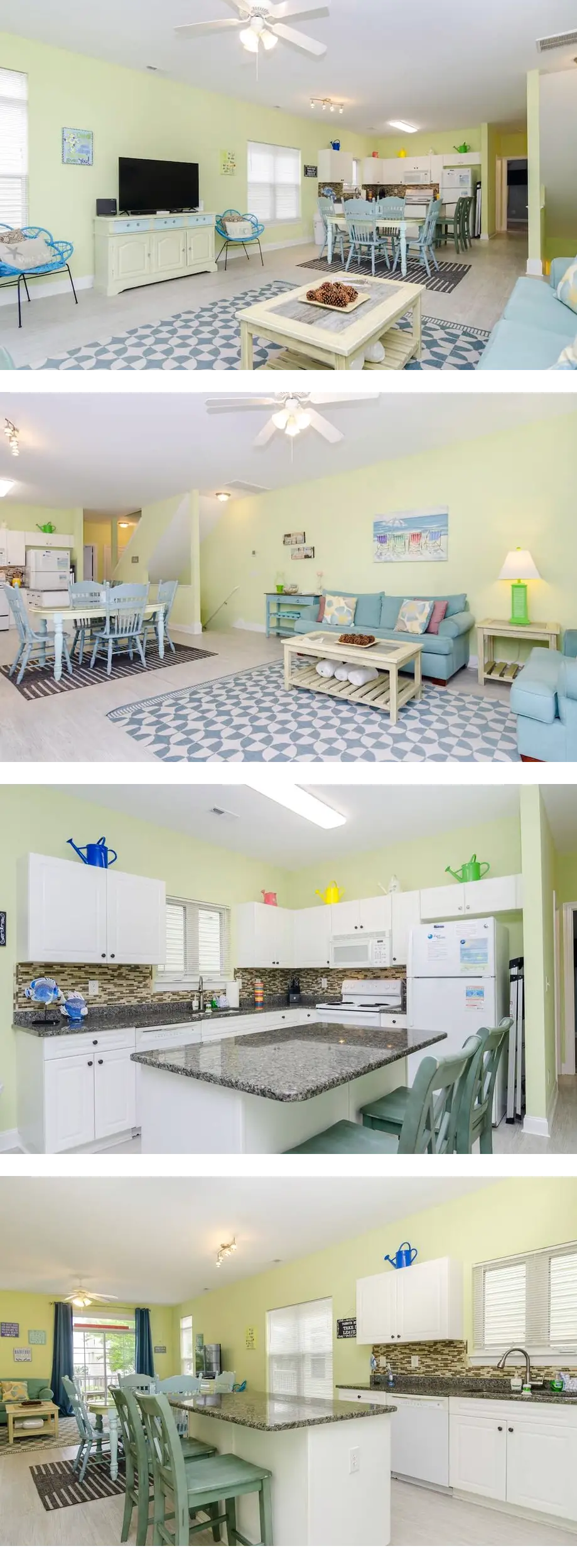 Townhome 2 blocks from beach. Sleeps 10!