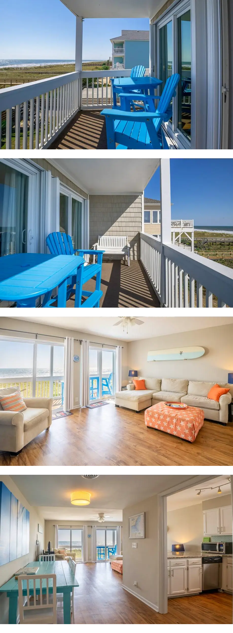 Large Oceanfront condo in a quiet sectio...