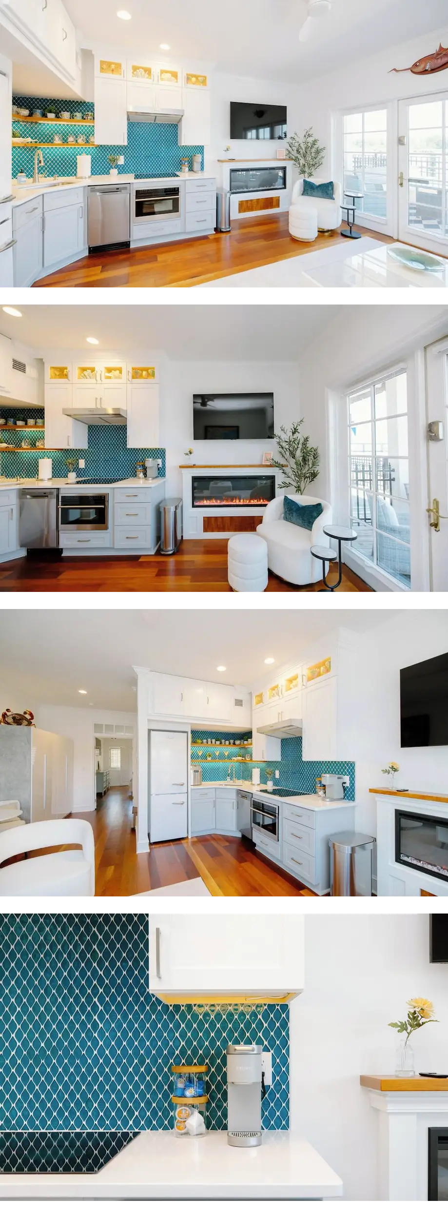 New! First Floor Riverfront Townhome with Parking Space!