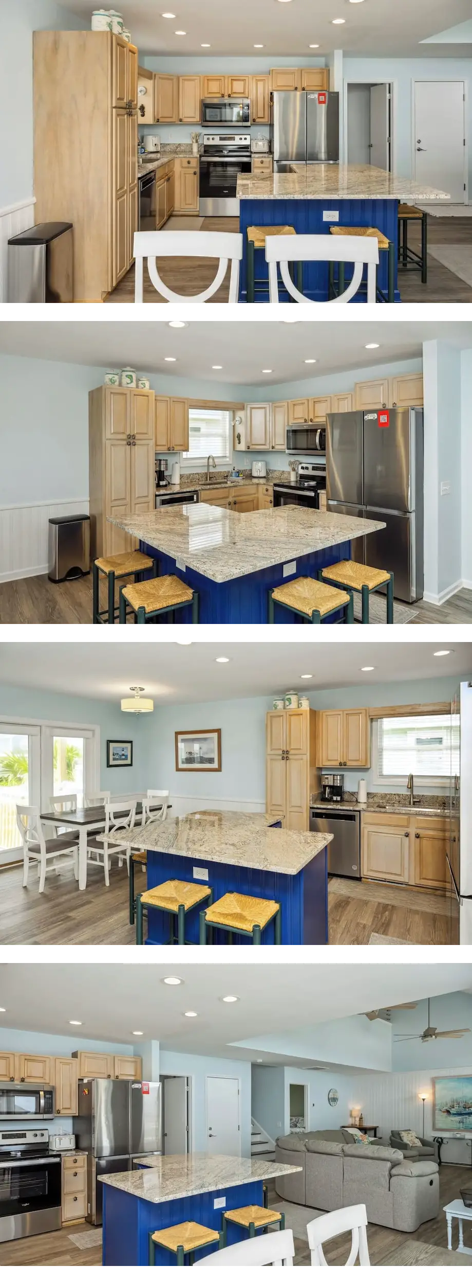 4BR/3BA Oak Island, Steps to Beach, Bikes, EV Charger & WiFi