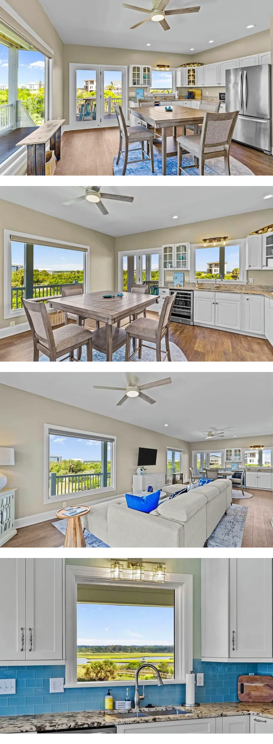 2nd Row Beach Home with views of beach a...