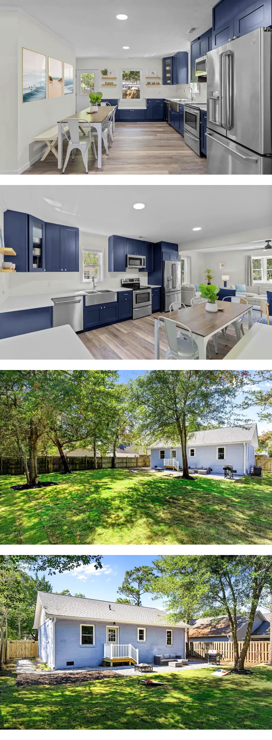 4 min to beach, fully fenced yard + game...