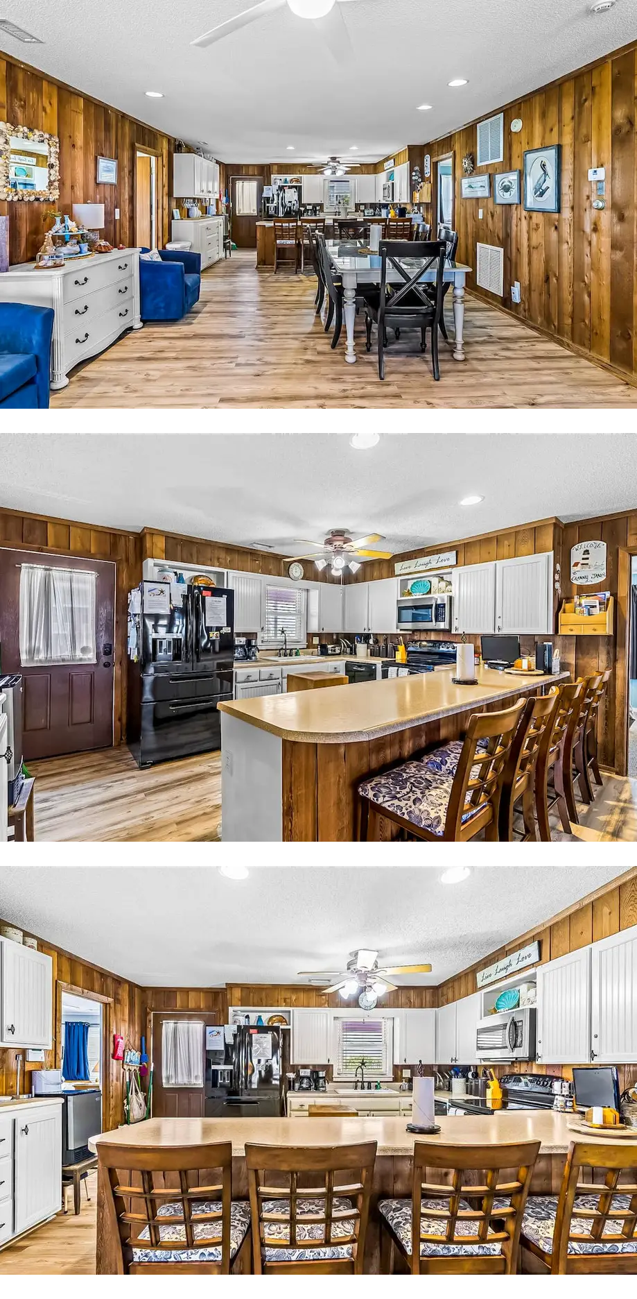 Oceanfront screened porch & private walk...