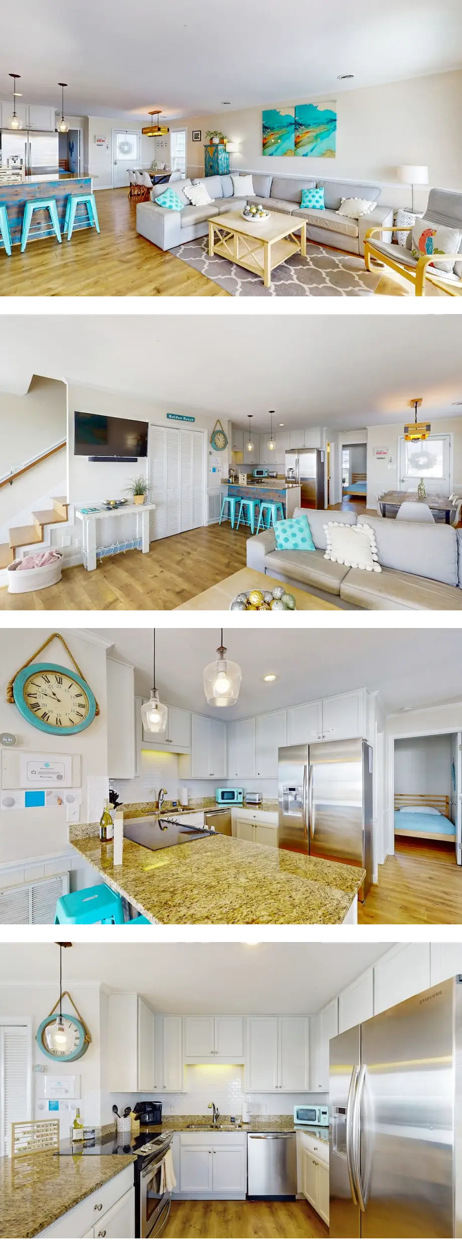 Oceanfront oasis on the beach with board...