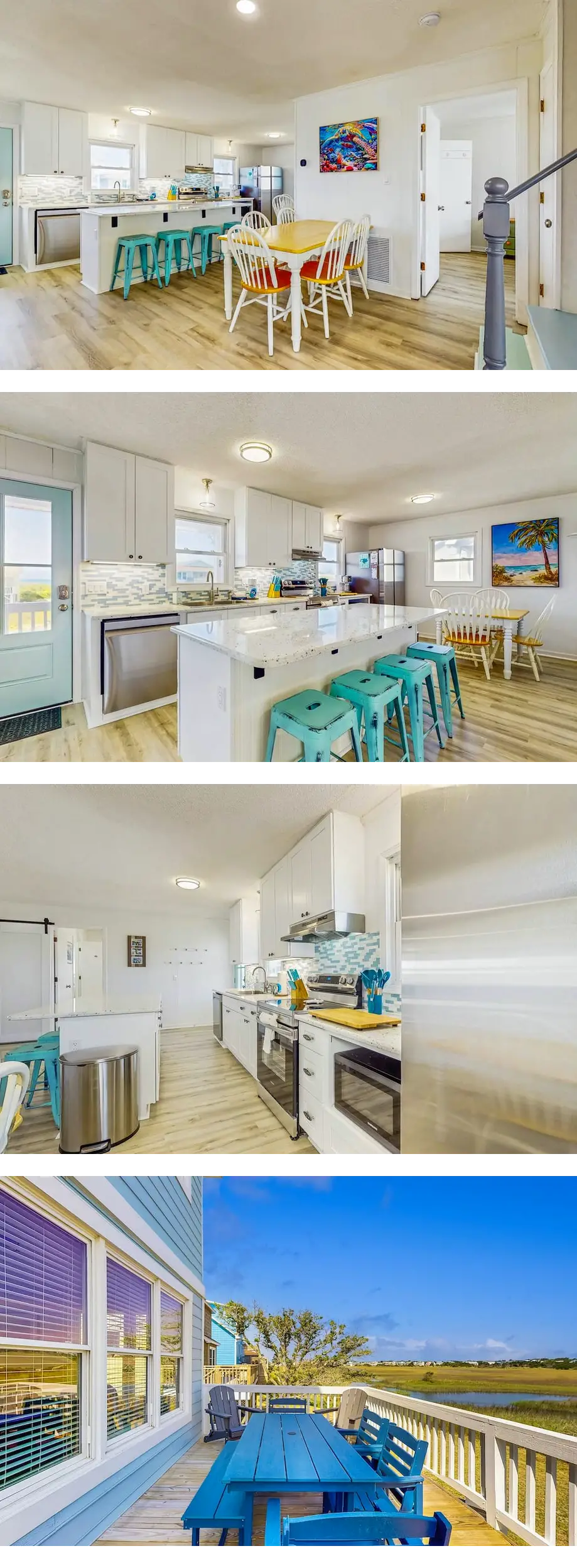 Ocean view home with marsh views, steps ...