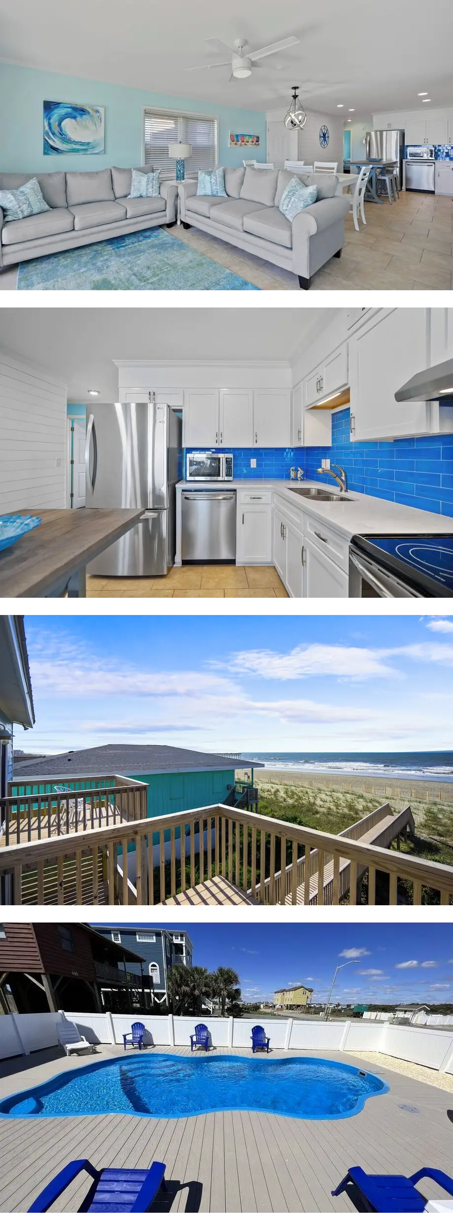 Oceanfront Holden Beach Retreat, 3BR, Sl...