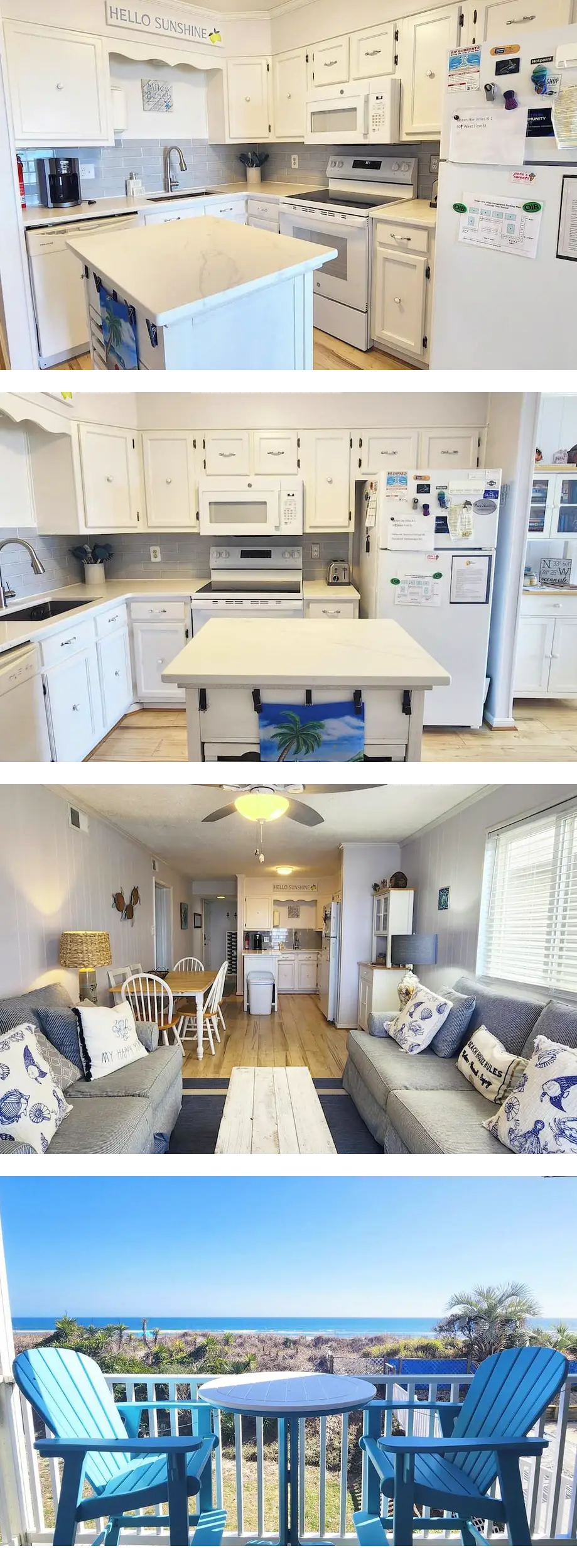 Oceanfront 3 br, 2 ba condo, private bal...