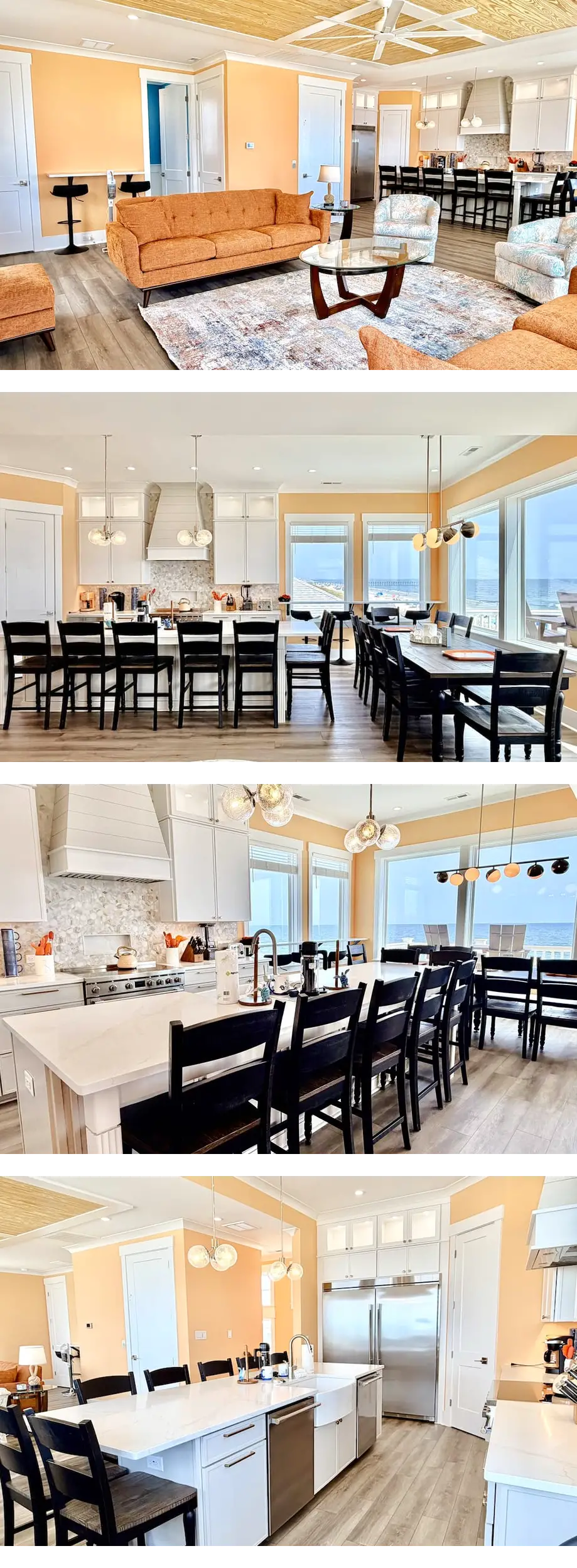 Oceanfront 8BR Oak Island home with priv...